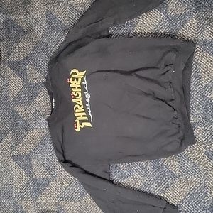 Black thrasher crewneck sweatshirt